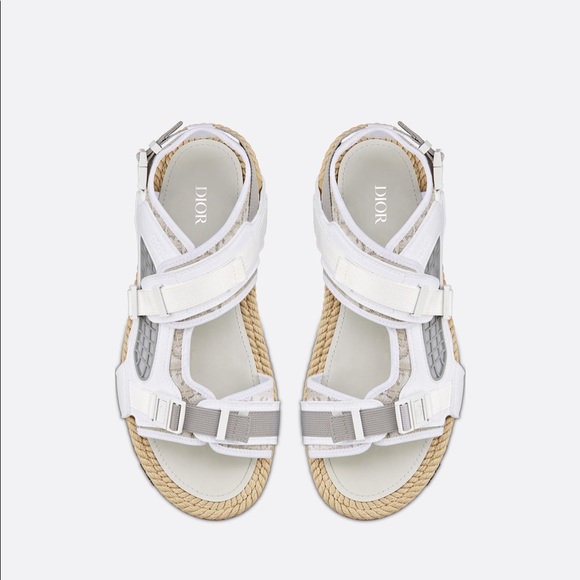 Guaranteed Authentic Dior Men’s Atlas Sandals - White - Size 43 - New - Picture 2 of 10